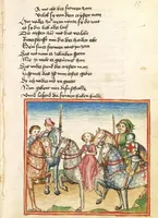 An illustration from Die Heidin (1470)