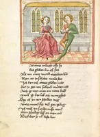 An illustration from Die Heidin (1470)