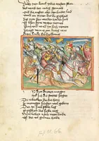 An illustration from Die Heidin (1470)