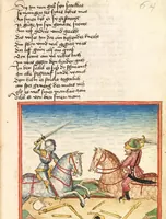 An illustration from Die Heidin (1470)