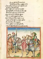 An illustration from Die Heidin (1470)