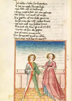 An illustration from Die Heidin (1470)