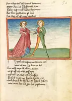 An illustration from Die Heidin (1470)