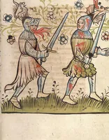 Picture 14 of 17 from 'Rosengarten zu Worms' ; 'Lucidarius' (1420), leaf 113