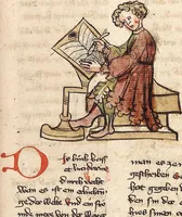 Picture 17 of 17 from 'Rosengarten zu Worms' ; 'Lucidarius' (1420), leaf 159