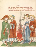An illustration from Flore und Blanscheflur (1442)