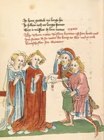 An illustration from Flore und Blanscheflur (1442)
