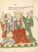 An illustration from Flore und Blanscheflur (1442)