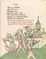 An illustration from Eneas (1419)