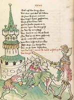 An illustration from Eneas (1419)