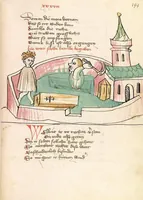 An illustration from Eneas (1419)