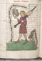 Picture 40 of 129 from 'Heidelberger Bilderkatechismus' (Handschrift) ; Biblia pauperum (Blockbuch) ; Totentanz (Blockbuch) u.a. (1455), leaf 210