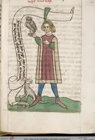 Picture 42 of 129 from 'Heidelberger Bilderkatechismus' (Handschrift) ; Biblia pauperum (Blockbuch) ; Totentanz (Blockbuch) u.a. (1455), leaf 221