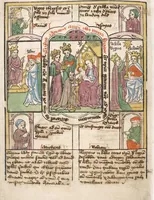 Picture 46 of 129 from 'Heidelberger Bilderkatechismus' (Handschrift) ; Biblia pauperum (Blockbuch) ; Totentanz (Blockbuch) u.a. (1455), leaf 234