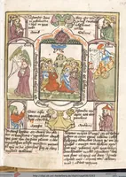 Picture 74 of 129 from 'Heidelberger Bilderkatechismus' (Handschrift) ; Biblia pauperum (Blockbuch) ; Totentanz (Blockbuch) u.a. (1455), leaf 263