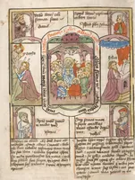 Picture 75 of 129 from 'Heidelberger Bilderkatechismus' (Handschrift) ; Biblia pauperum (Blockbuch) ; Totentanz (Blockbuch) u.a. (1455), leaf 264