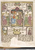 Picture 76 of 129 from 'Heidelberger Bilderkatechismus' (Handschrift) ; Biblia pauperum (Blockbuch) ; Totentanz (Blockbuch) u.a. (1455), leaf 265