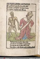 Picture 78 of 129 from 'Heidelberger Bilderkatechismus' (Handschrift) ; Biblia pauperum (Blockbuch) ; Totentanz (Blockbuch) u.a. (1455), leaf 268