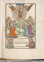 Picture 98 of 129 from 'Heidelberger Bilderkatechismus' (Handschrift) ; Biblia pauperum (Blockbuch) ; Totentanz (Blockbuch) u.a. (1455), leaf 297