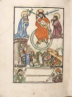 Picture 99 of 129 from 'Heidelberger Bilderkatechismus' (Handschrift) ; Biblia pauperum (Blockbuch) ; Totentanz (Blockbuch) u.a. (1455), leaf 298