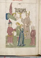Picture 4 of 129 from 'Heidelberger Bilderkatechismus' (Handschrift) ; Biblia pauperum (Blockbuch) ; Totentanz (Blockbuch) u.a. (1455), leaf 30