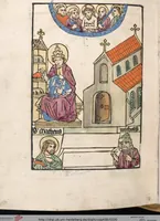 Picture 101 of 129 from 'Heidelberger Bilderkatechismus' (Handschrift) ; Biblia pauperum (Blockbuch) ; Totentanz (Blockbuch) u.a. (1455), leaf 300
