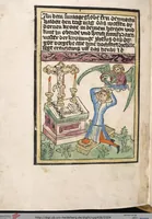 Picture 105 of 129 from 'Heidelberger Bilderkatechismus' (Handschrift) ; Biblia pauperum (Blockbuch) ; Totentanz (Blockbuch) u.a. (1455), leaf 304