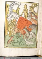 Picture 117 of 129 from 'Heidelberger Bilderkatechismus' (Handschrift) ; Biblia pauperum (Blockbuch) ; Totentanz (Blockbuch) u.a. (1455), leaf 330