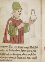 An illustration from Medizinische Traktate und Rezepte (1450)