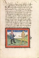 An illustration from Der Ackermann aus Böhmen (1470)