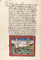 An illustration from Der Ackermann aus Böhmen (1470)