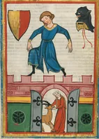 An illustration from Große Heidelberger Liederhandschrift (Codex Manesse) (1300)