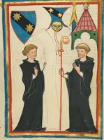 An illustration from Große Heidelberger Liederhandschrift (Codex Manesse) (1300)