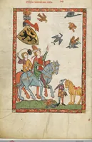 An illustration from Große Heidelberger Liederhandschrift (Codex Manesse) (1300)