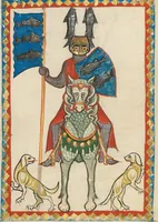 An illustration from Große Heidelberger Liederhandschrift (Codex Manesse) (1300)