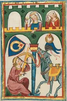 An illustration from Große Heidelberger Liederhandschrift (Codex Manesse) (1300)
