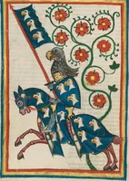 An illustration from Große Heidelberger Liederhandschrift (Codex Manesse) (1300)