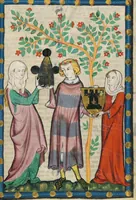 An illustration from Große Heidelberger Liederhandschrift (Codex Manesse) (1300)