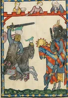 An illustration from Große Heidelberger Liederhandschrift (Codex Manesse) (1300)