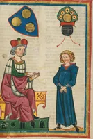 An illustration from Große Heidelberger Liederhandschrift (Codex Manesse) (1300)