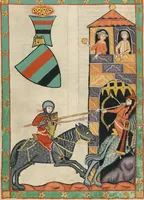 An illustration from Große Heidelberger Liederhandschrift (Codex Manesse) (1300)