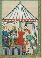 An illustration from Große Heidelberger Liederhandschrift (Codex Manesse) (1300)