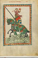 An illustration from Große Heidelberger Liederhandschrift (Codex Manesse) (1300)