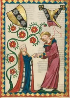 An illustration from Große Heidelberger Liederhandschrift (Codex Manesse) (1300)