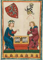 An illustration from Große Heidelberger Liederhandschrift (Codex Manesse) (1300)