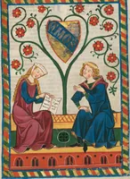 An illustration from Große Heidelberger Liederhandschrift (Codex Manesse) (1300)