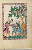 An illustration from Große Heidelberger Liederhandschrift (Codex Manesse) (1300)