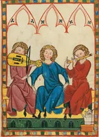 An illustration from Große Heidelberger Liederhandschrift (Codex Manesse) (1300)