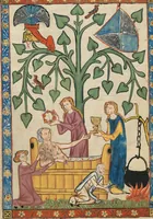 An illustration from Große Heidelberger Liederhandschrift (Codex Manesse) (1300)