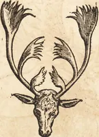 An illustration from Thierbuch Das ist ein kurtze beschreybung aller vierfüssigen Thieren/ so auff der erden vn[d] in wassern wonend/ sampt jrer waren conterfactur: alles zů nutz vn[d] gůtem allen liebhabern der künsten/ Artzeten/ Maleren/ Bildschnitzern/ Weydleüten vnd Köchen/ gestelt (1583)